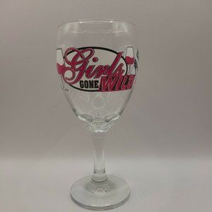 Girls Gone Wild Wine Glass, Bachelorette Girl's Night Zebra Print